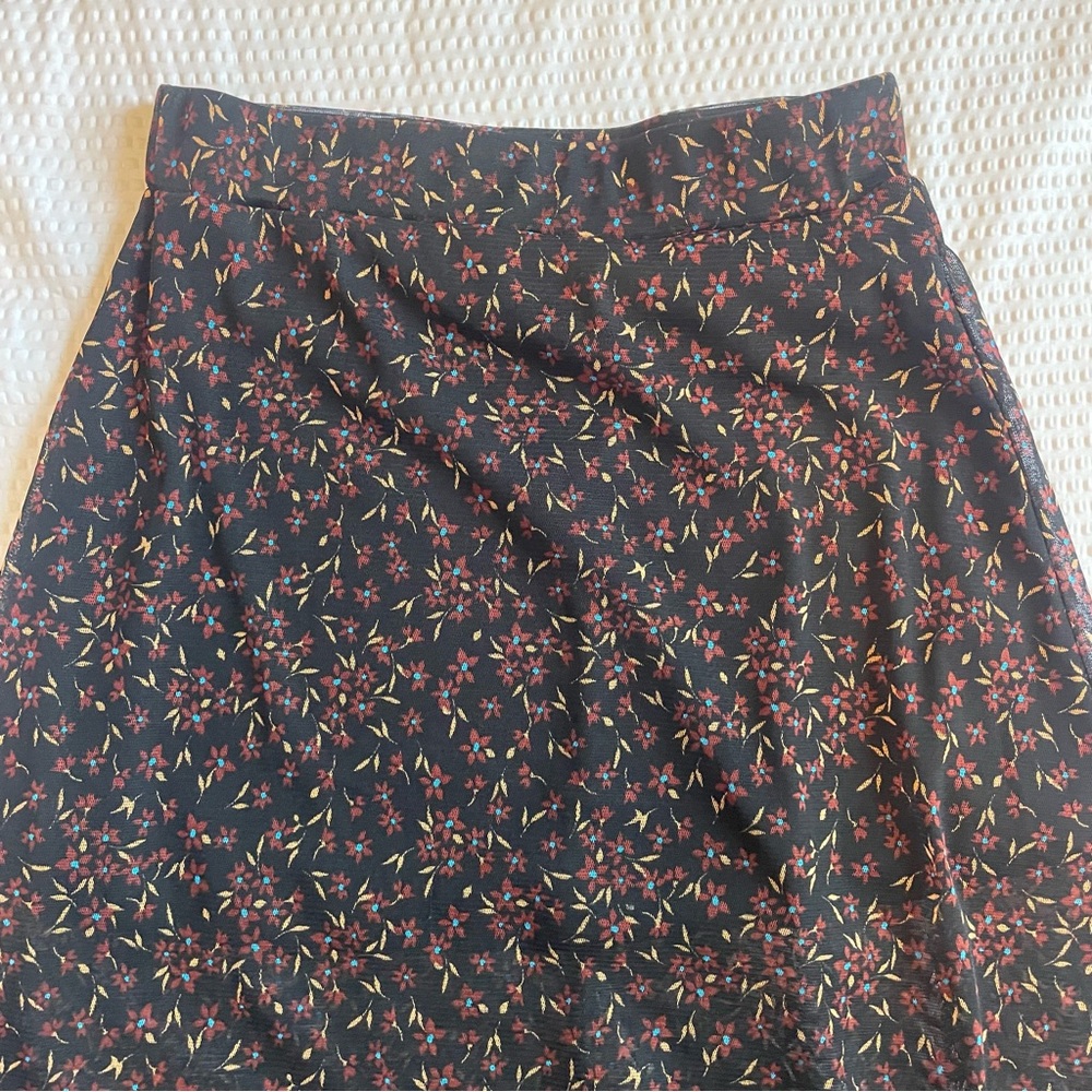 Free People Black Floral Maxi Shirt - Picture 3 of 7